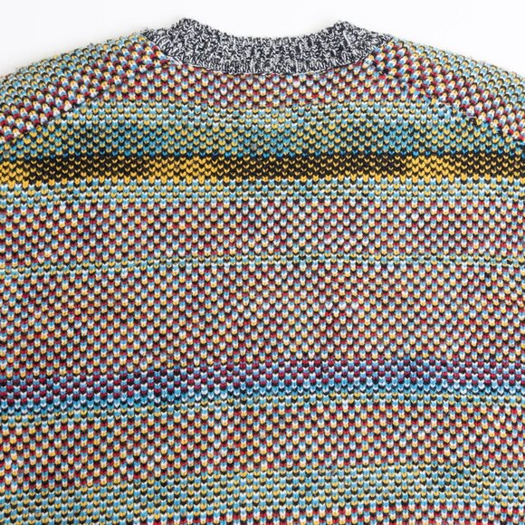 rag & bone Willow Rainbow Sweater 100% Merino Wool Chunky Colorful - Picture 9 of 14